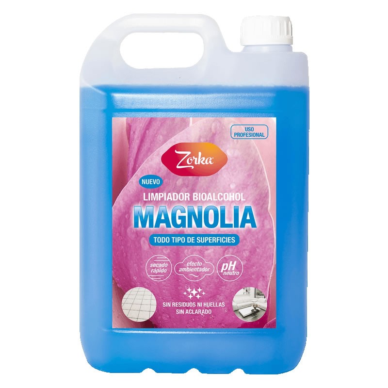Limpiador Bioalcohol Perf. Zorka Magnolia 5 Lt.